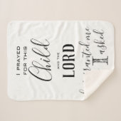 主が祈私に与えてくださった子のために シェルパブランケット (正面(横))