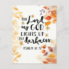 主が私の闇を照らし出す ポストカード