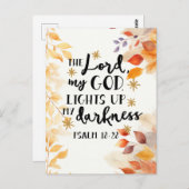 主が私の闇を照らし出す ポストカード (正面/裏面)