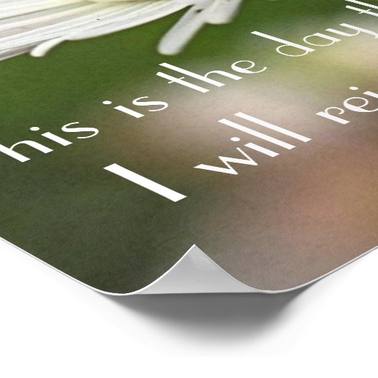 主が聖書の節を作った日だ ポスター (角)