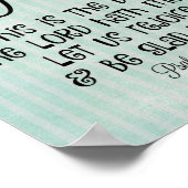 主が聖書の節を作った日である ポスター (角)