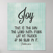 主が聖書の節を作った日である ポスター (正面)
