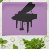 主が良いことを味わい、見て、ピアノの子猫 キッチンタオル (折り畳み)