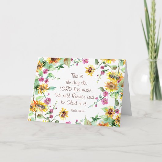 主が詩篇118:24を作った日 カード (正面)