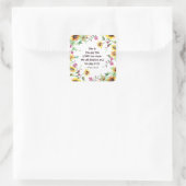 主が詩篇118:24を作った日 スクエアシール (バッグ)