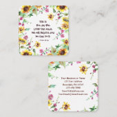 主が詩篇118:24を作った日 スクエア名刺 (正面/裏面)