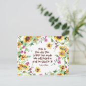 主が詩篇118:24を作った日 ポストカード (スタンド正面)