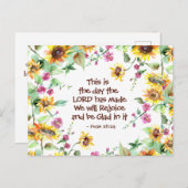 主が詩篇118:24を作った日 ポストカード (正面/裏面)