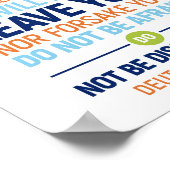 主ご自身があなたに向かって行きなさい、申命記31:8 ポスター (角)