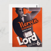 主たばこドイツのヴィンテージのポスターを復元 ポストカード (正面/裏面)