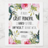 主たる感謝のギフト主たる事務所の装飾 ワインラベル (シングルラベル)