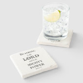 主で強いがあって下さい ストーンコースター (横)