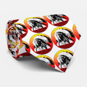 主で赤い雲 ネクタイ (ロール)