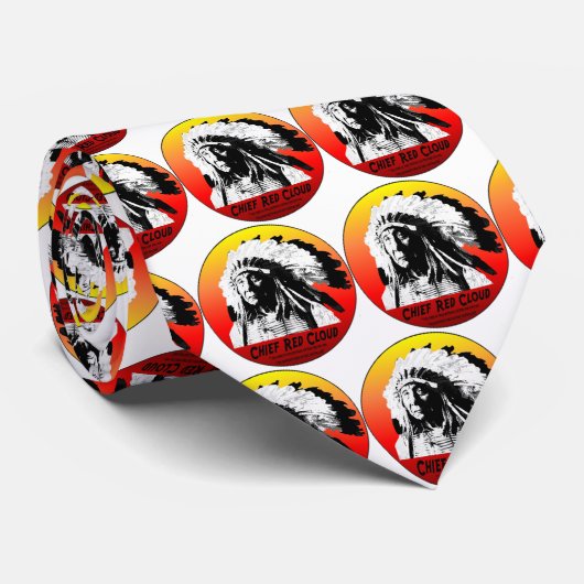 主で赤い雲 ネクタイ (ロール)