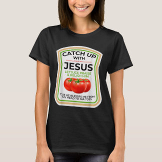 主と共に歩む 詩篇37_4 楽しいキリスト教のカップ Tシャツ