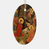 主と救い主イエス・キリストの出生 セラミックオーナメント (右)