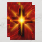 主と救い主イエス·キリストの十字架 招待状 (正面/裏面)