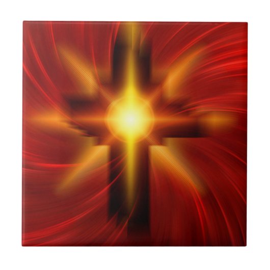 主と救い主イエス・キリスト陶磁器タイル タイル (正面)