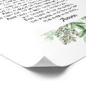 主と緑との祈りの言葉～ Matthew 6:9-13 ポスター (角)