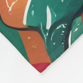 主と賛美およ保り聖降誕祭の黒人女性 フリースブランケット (角)