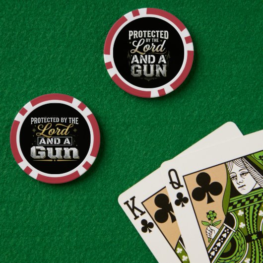 主と銃に守られて ポーカーチップ (ポーカーテーブル (ダブル))
