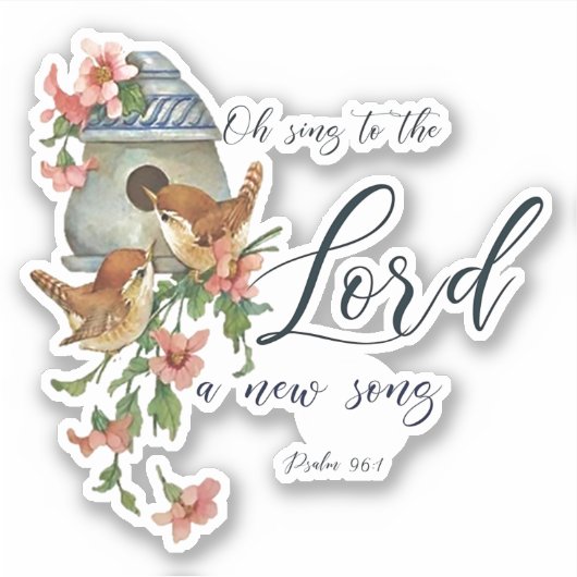 主と鳥と家に歌う シール (正面)