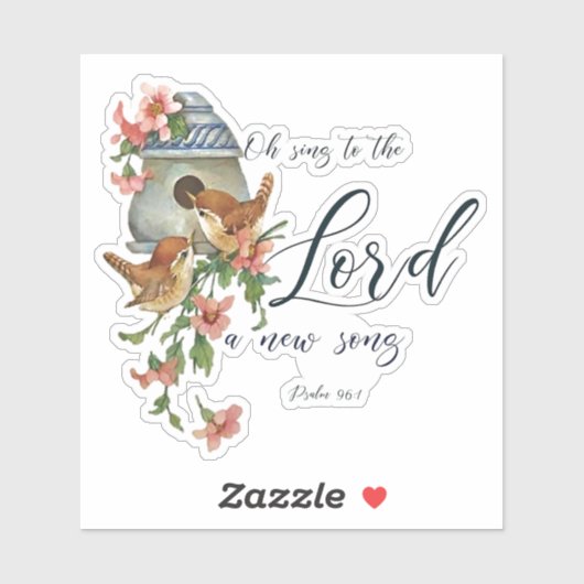 主と鳥と家に歌う シール (シート)