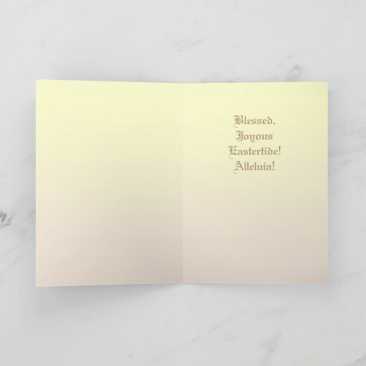 主なるキリストは今日の復活祭のカード シーズンカード (内部)