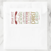 主なるキリスト 長方形シール (バッグ)