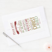 主なるキリスト 長方形シール (封筒)