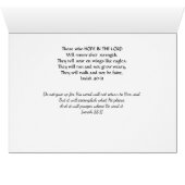 主なる聖なる書物、 経典の祈りの詩イザヤ40:31 (内部横(下))