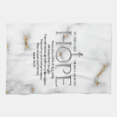 主なる聖なる書物、 経典の祈りの詩イザヤ40:31 キッチンタオル (横)