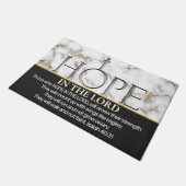 主なる聖なる書物、 経典の祈りの詩イザヤ40:31 ドアマット (アングル)