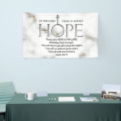 主なる聖なる書物、 経典の祈りの詩イザヤ40:31 横断幕 (トレードショー)