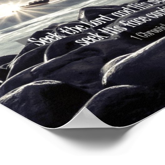 主なる聖書の聖句を求める ポスター (角)