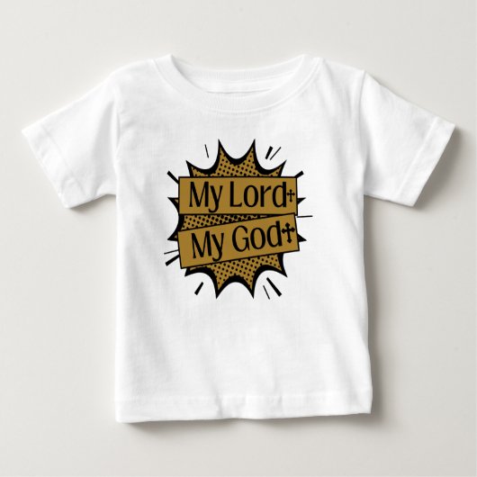主なる聖書十字架 ベビーTシャツ (正面)