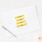 主なキャラクターのプライド及び偏見 ラウンドシール (封筒)