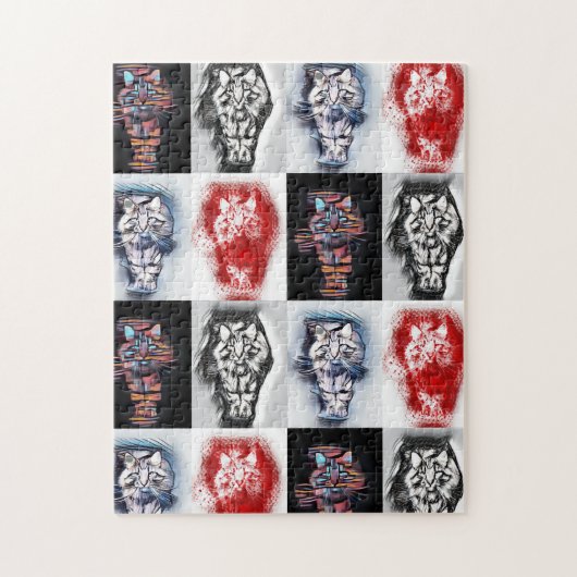 主なクーンアートコラージュのファンキー動向 ジグソーパズル (縦)