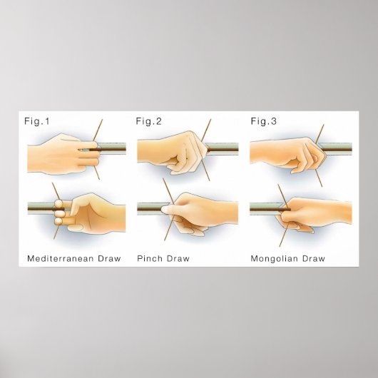 主なスケッチ弓道弓弓 ポスター (正面)