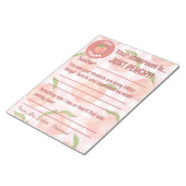 主な前向き先生フィードバックのカスタマイズ ノートパッド (アングル)