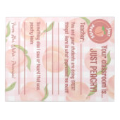 主な前向き先生フィードバックのカスタマイズ ノートパッド (正面)