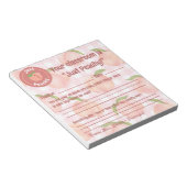 主な前向き先生フィードバックのカスタマイズ ノートパッド (アングル)