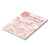 主な前向き先生フィードバックのカスタマイズ ノートパッド (回転)