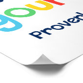 主な子供への信頼キリスト教の聖書の聖句ポステ ポスター (角)