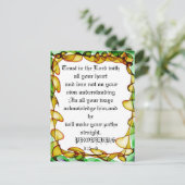 主な抽象芸術カラフル葉書を信頼する ポストカード (スタンド正面)