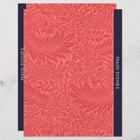 主な料理 |レシピ分割器 |ヴィンテージ赤フローラ (正面/裏面)