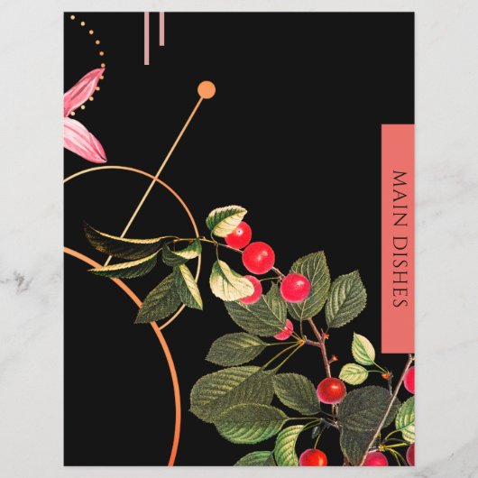 主な料理 |レシピ挿入 |ブラック&レッドさくらんぼ (正面)