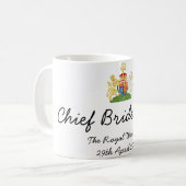 主な新婦付添人-おもしろいの王室のな結婚式のマグ コーヒーマグカップ (正面左)