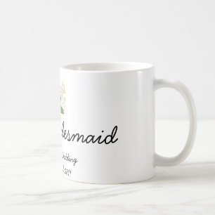 主な新婦付添人-おもしろいの王室のな結婚式のマグ コーヒーマグカップ