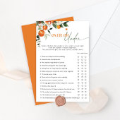 主な絞り柑橘類の上または下ブライダルゲーム